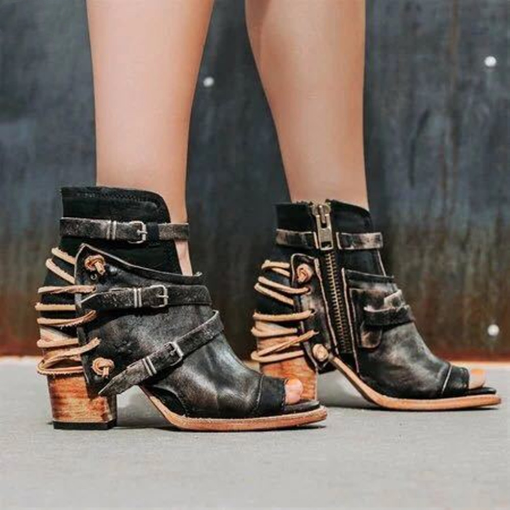 Roman Style Foreign Trade Plus Size Women's Wedge Heel Sandals