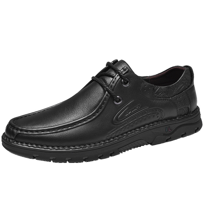 Top Layer Cowhide Low-Top Casual Leather Shoes