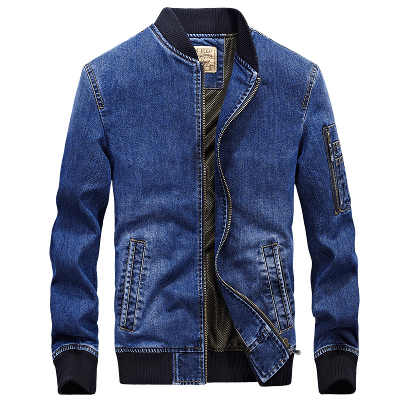 Men's Denim Jacket Men's Plus Size Casual Top