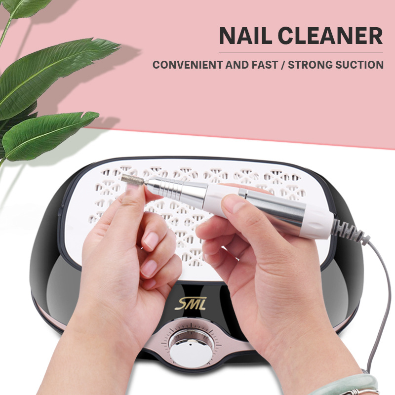 Manicure Dust Collector With Screw-on Filter