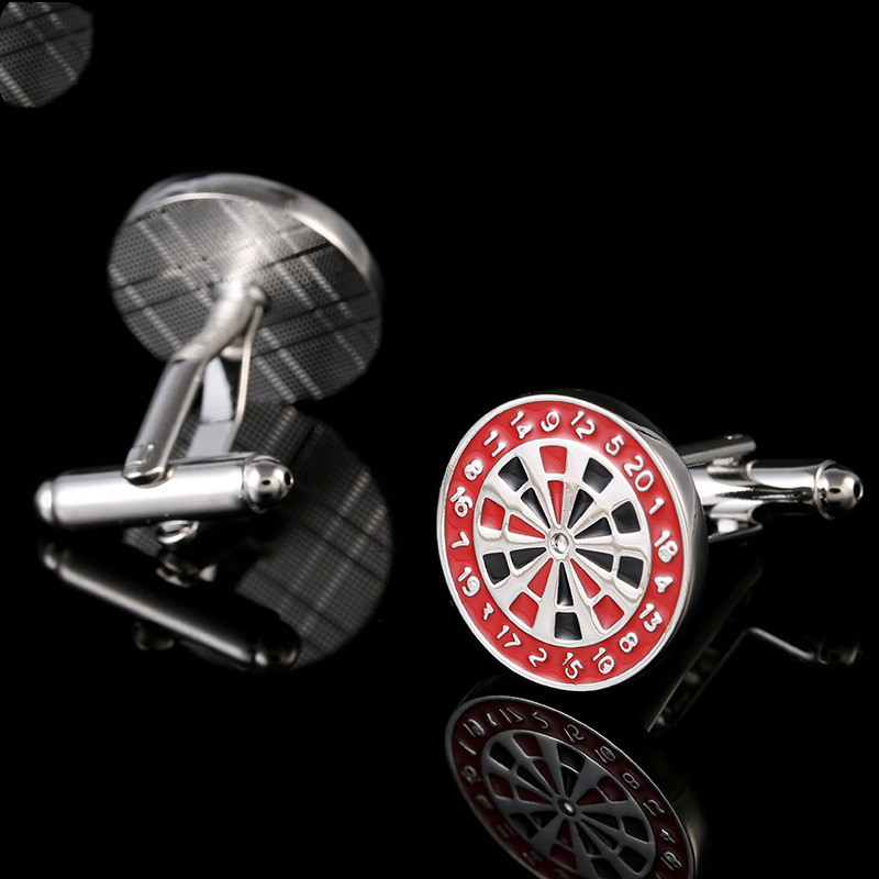 Copper Archery Target Cufflinks, picture 2 of 5