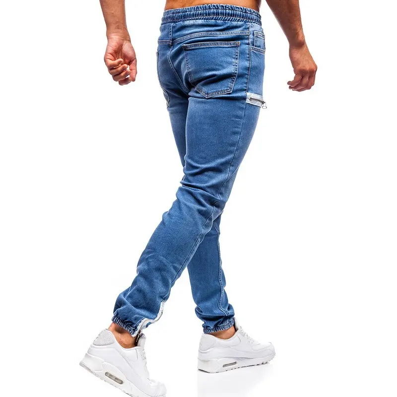 White Pants Jeans Trousers for Men Retro Party Work