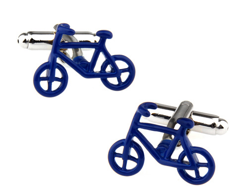 Blue Bicycle Cufflinks, picture 2 of 4