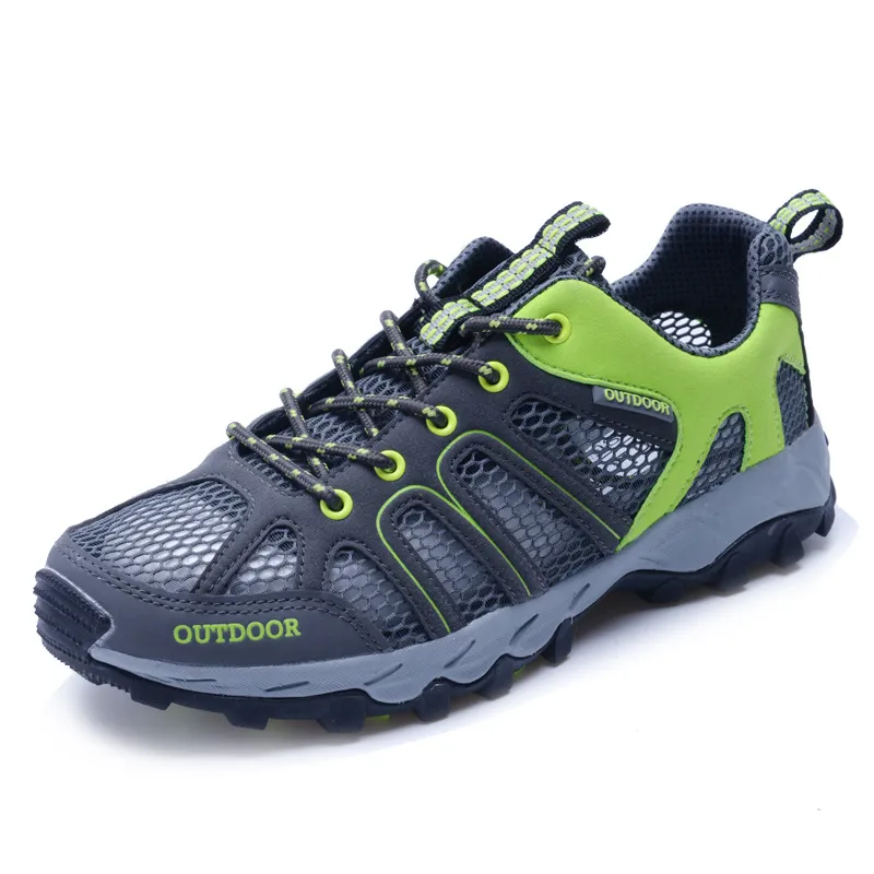 Outdoor Women's Hiking Shoes Breathable Outdoor Shoes Hiking Sneakers - Grey