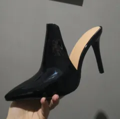 European and American Fashion Single Shoes Pointed Toe Stiletto High Heels Catwalk High Heels - Black - View 1