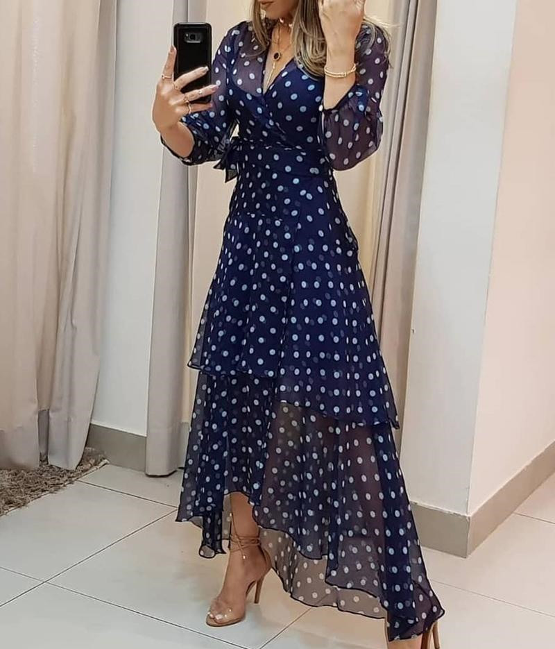Polka Dot Print Dress