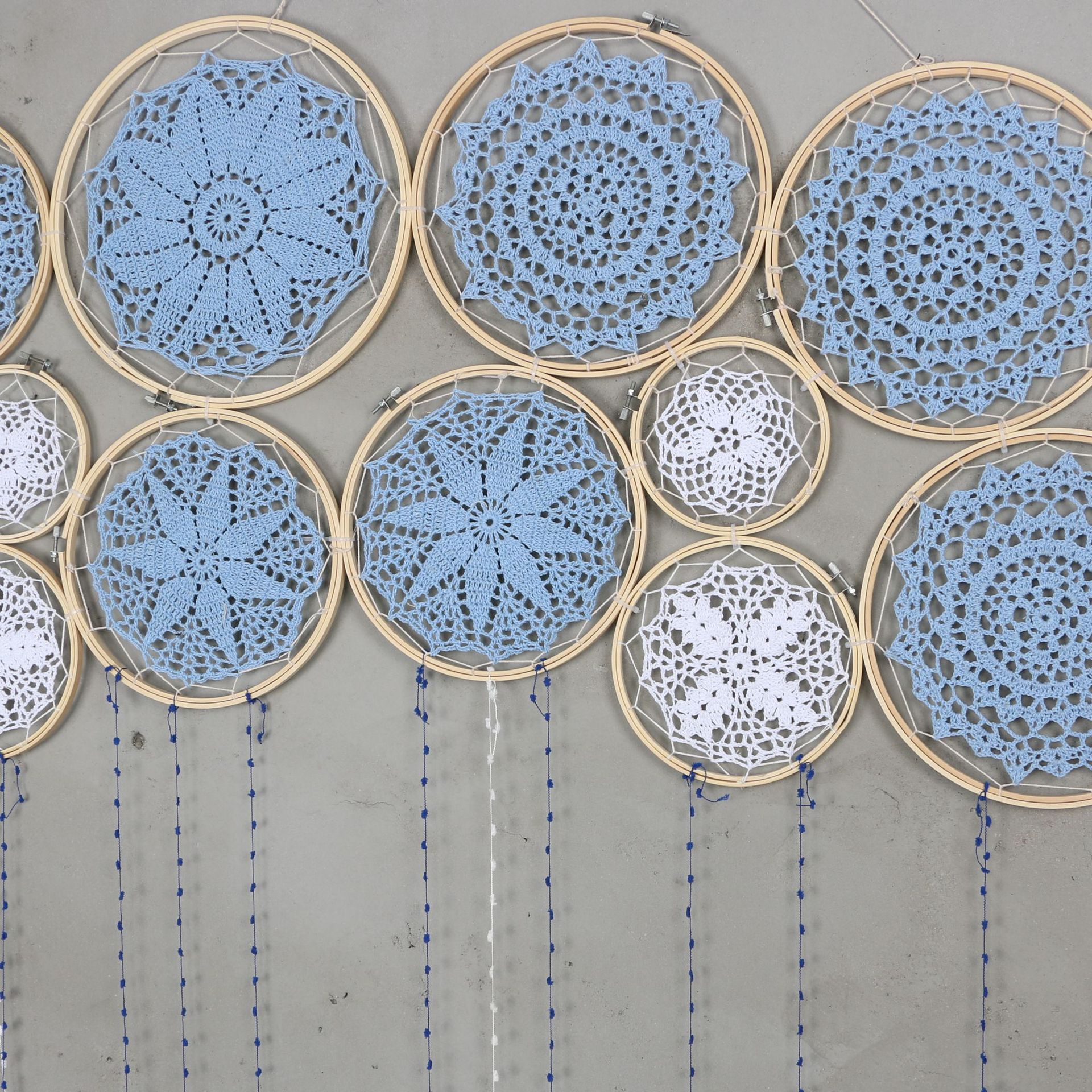 Cotton Tassel Wall Hanging Set