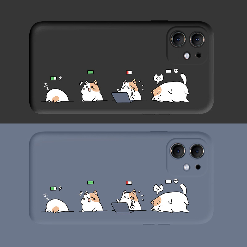 Compatible with Apple, Compatible with Apple , Cartoon Cat Iphone12 Mobile Phone Case - Image 3