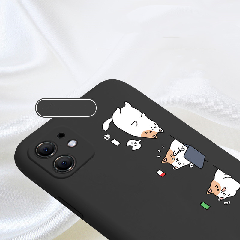 Compatible with Apple, Compatible with Apple , Cartoon Cat Iphone12 Mobile Phone Case
