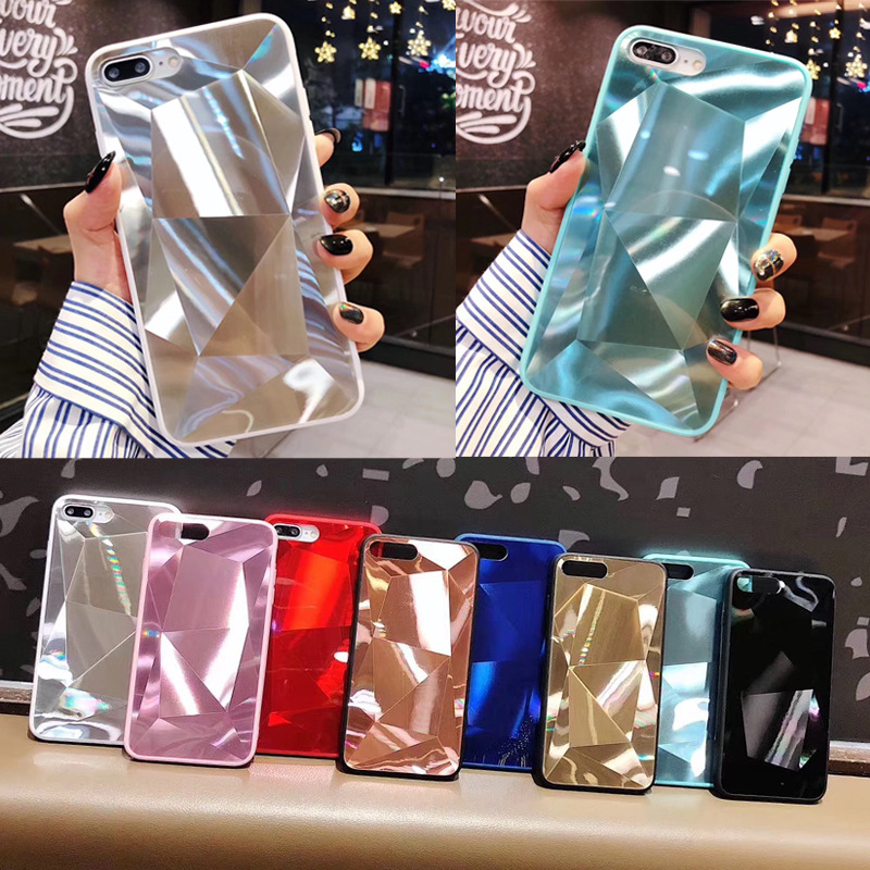 Title 10, Apple uyumlu 3D Elmas Şekilli iPhone X Max Auro...