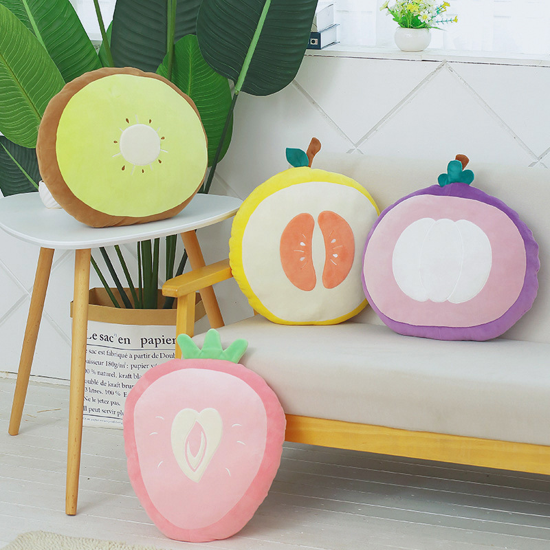 Can Be Inserted Into The Hand Warmer Fruit Pillow Cartoon Cushion