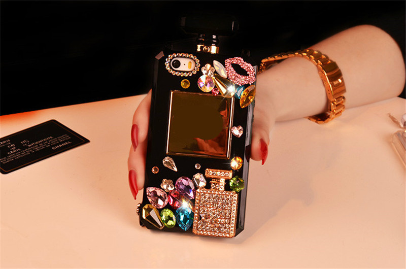 Compatible with Apple , Perfume Bottle Diamond Phone Case