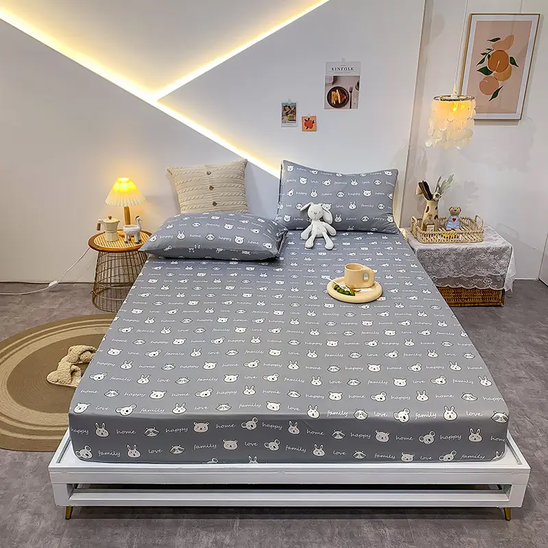 Crystal Velvet Bed Cover Autumn And Winter Quilted Bed Sheet Lace Blanket