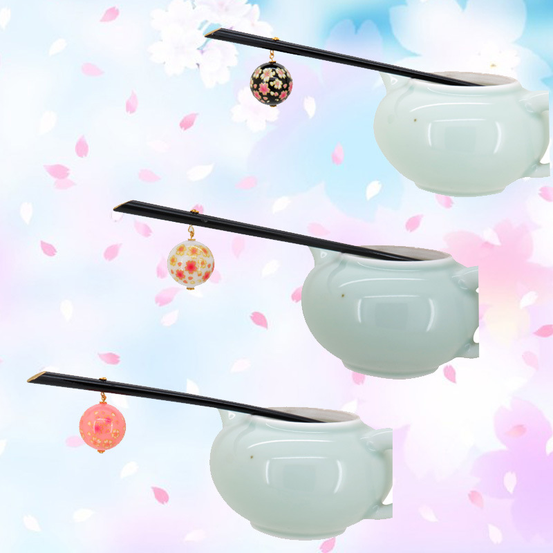 Sakura Pink Flower Bride Hairpin Acrylic Antique Hair Ornament