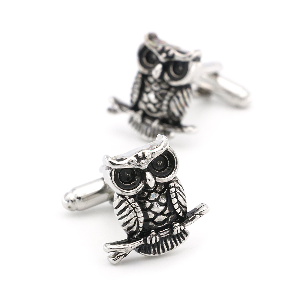 Black Owl Cufflinks, picture 4 of 4