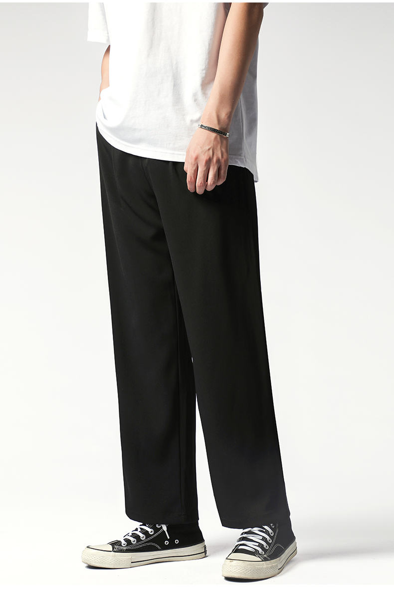 Wide Leg Straight Loose Fit Suit Trousers