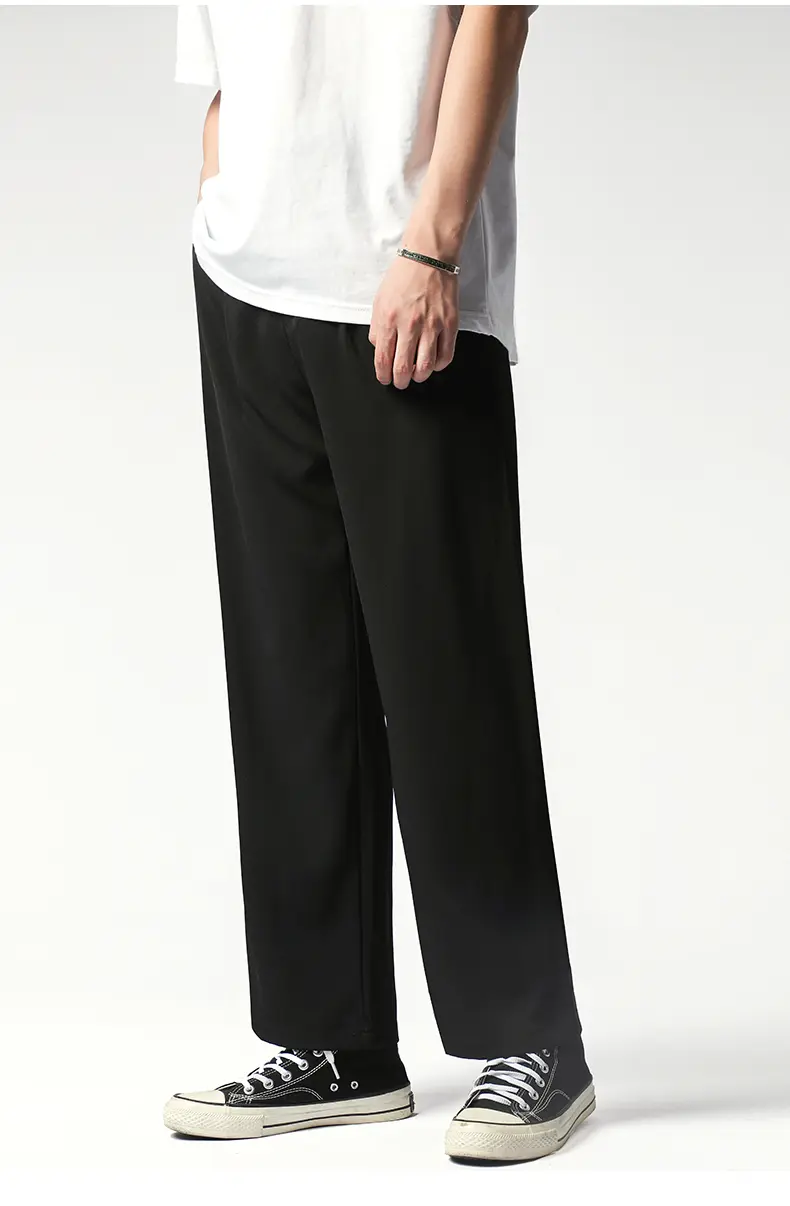 Wide Leg Straight Loose Fit Suit Trousers