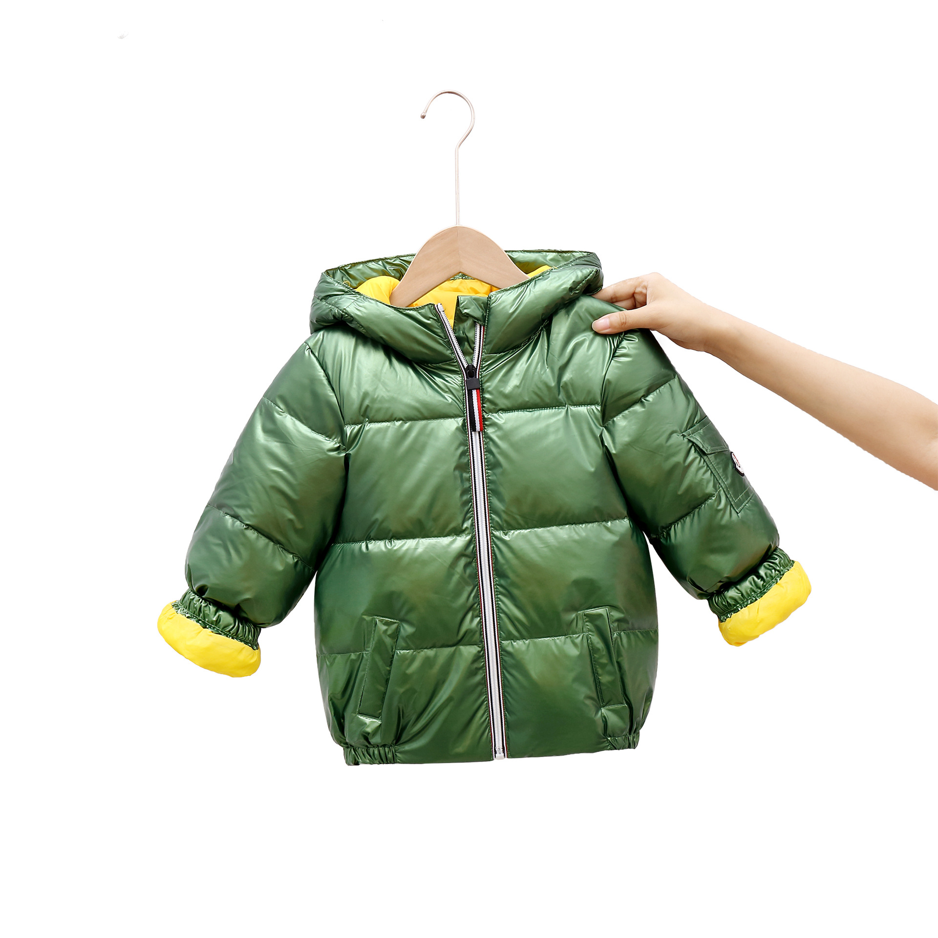 Children's Space Glossy Padded Down Jacket thumbnail 4