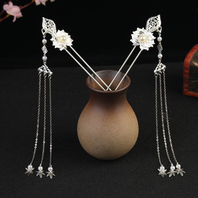 Title 1, Hanfu Headdress Hairpin Accessories Tassel Hair...