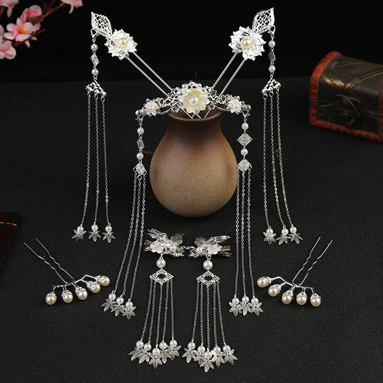 Title 2, Hanfu Headdress Hairpin Accessories Tassel Hair...