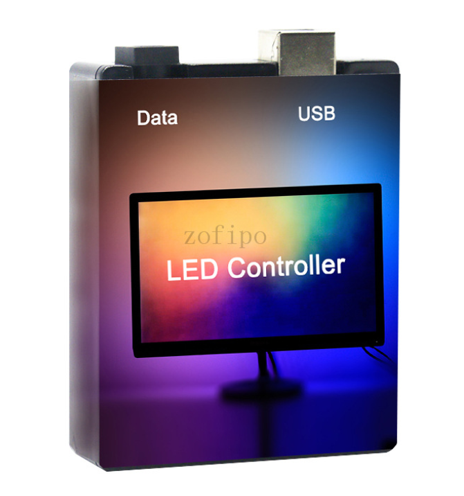 Title 3, LED Symphony Computer Monitor Streamer Light Ba...