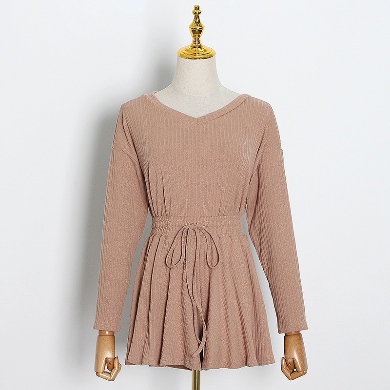 Korean Style Loose V-Neck Sweater Top