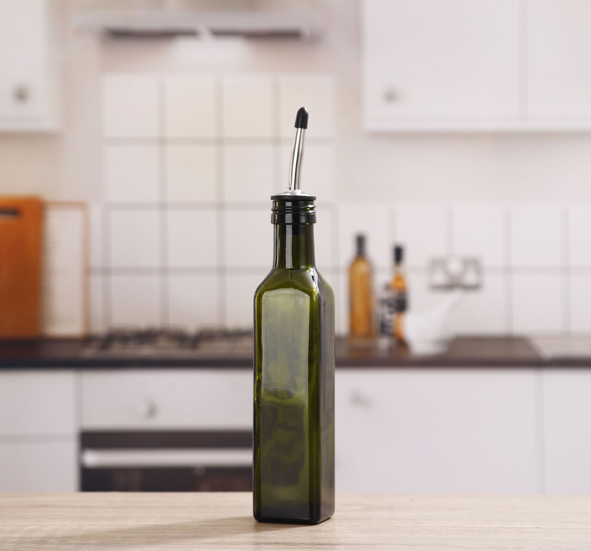 Title 9, Olive Oil Bottle, 17oz Dark Glass Oil Bottles -...