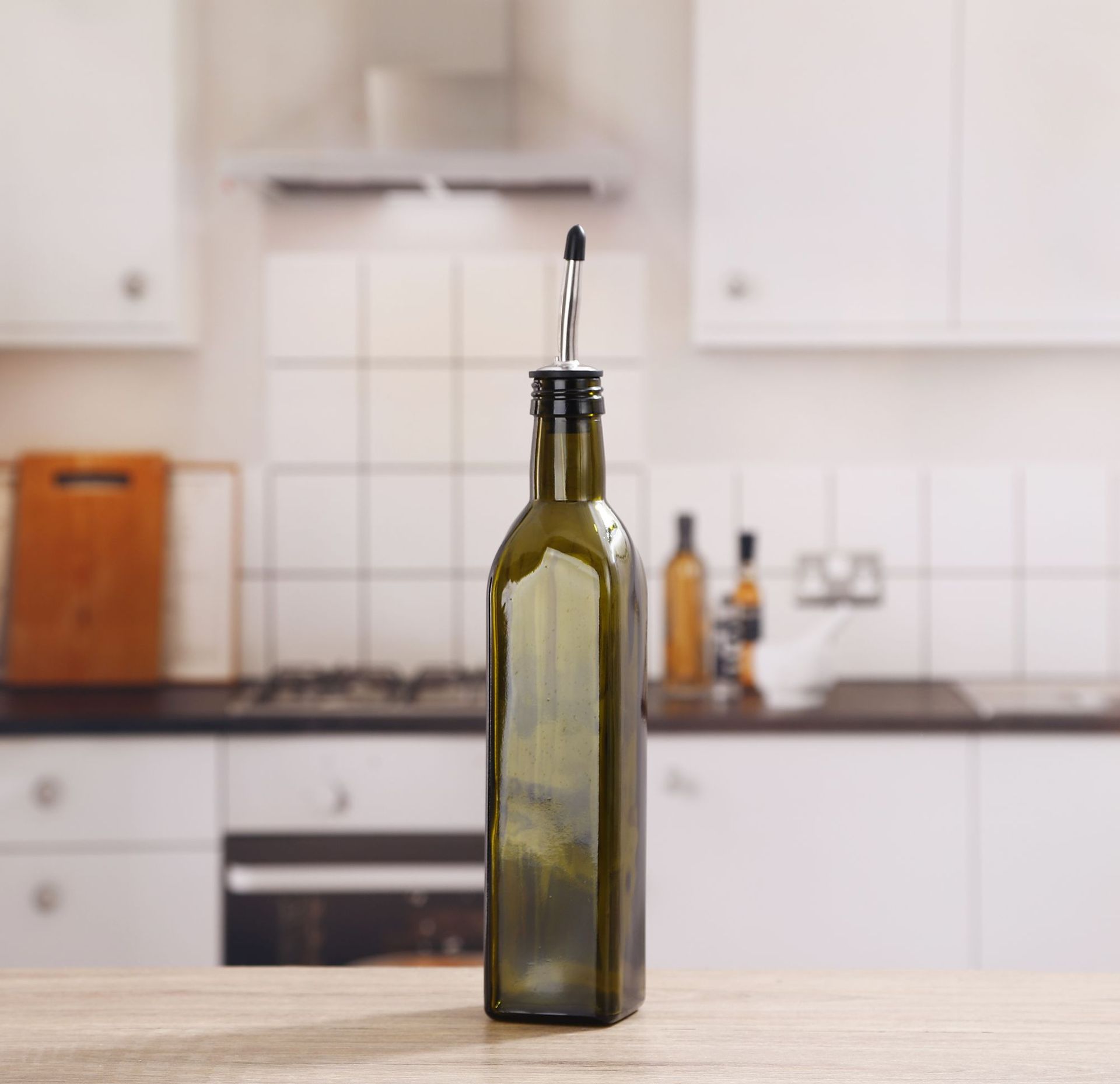 Title 8, Olive Oil Bottle, 17oz Dark Glass Oil Bottles -...