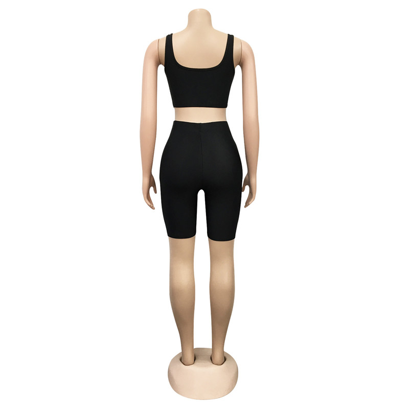 New European And American Fashion Leisure Yoga Two-piece Out