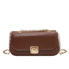 Vintage All-match Chain Shoulder Bag - Coffee - View 1
