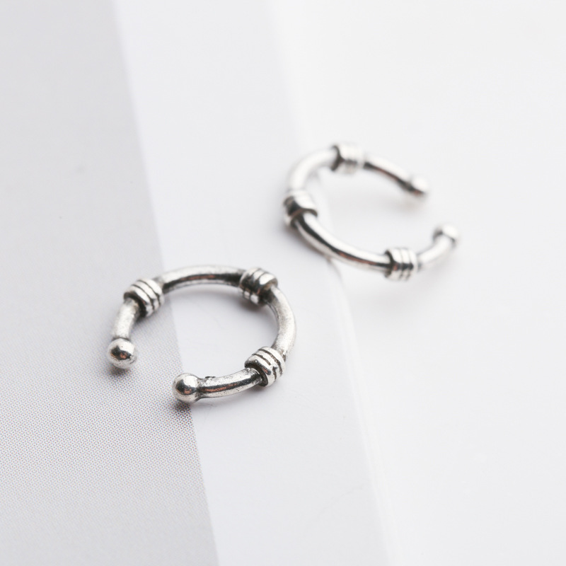 Bamboo Woven Exquisite Mini S925 Sterling Silver Ear Clip