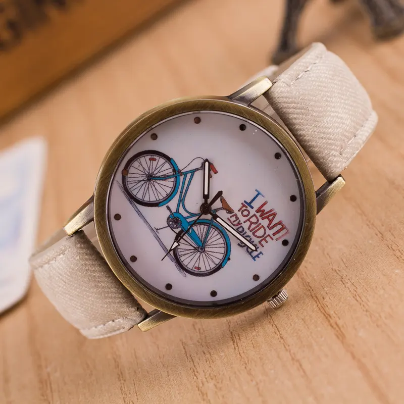 Denim Vintage Watch Bike Ride