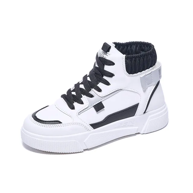 Women's Spring Platform High top Sneakers Black - Shop at LoveMi