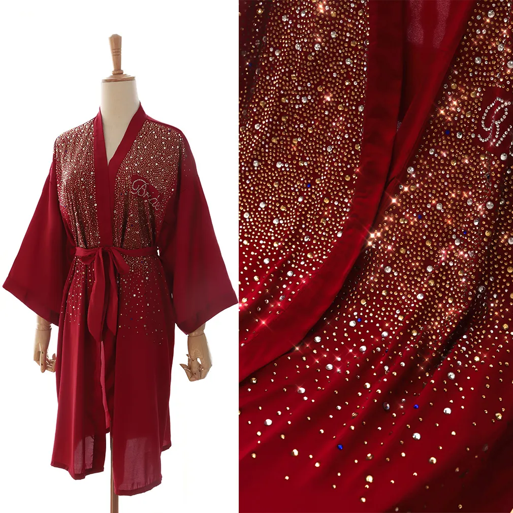 Hot Diamond Wedding Gown Pajamas - Wine