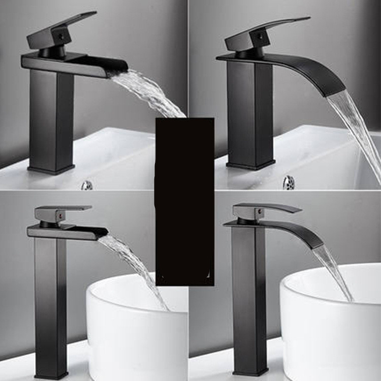 Title 1, All Copper European Waterfall Faucet Black Gold...