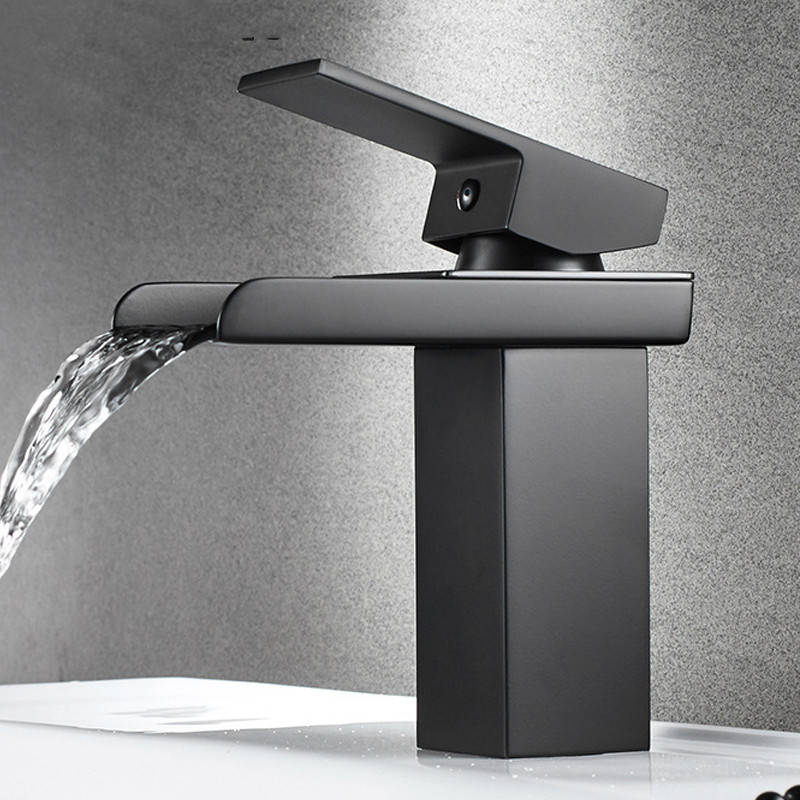 Title 2, All Copper European Waterfall Faucet Black Gold...