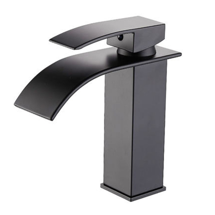 All Copper European Waterfall Faucet Black Gold Paint And Chrome Plated