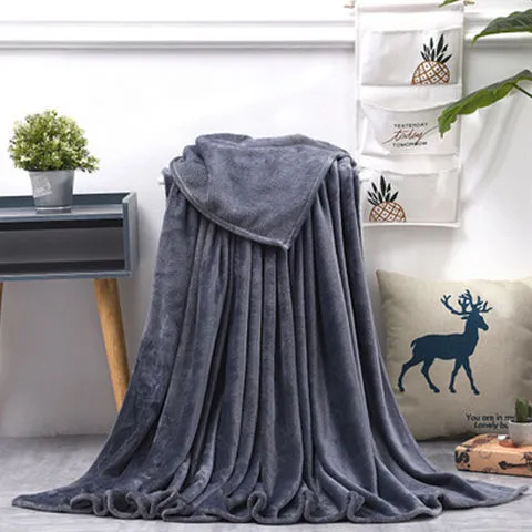 Summer Thin Nap Blanket Quilt Dark Grey - Shop at LoveMi