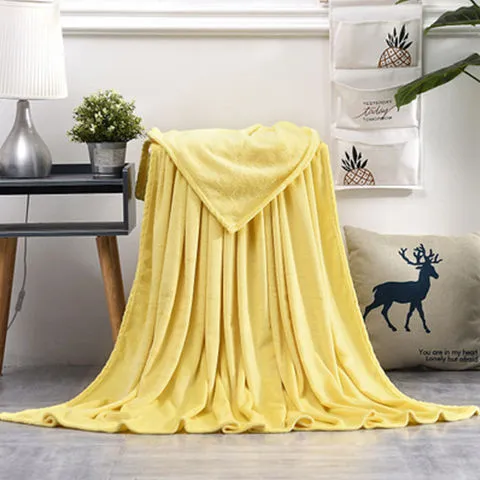 Summer Thin Nap Blanket Quilt Yellow - Shop at LoveMi