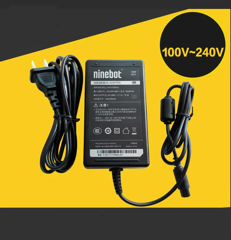 Scooter Charger Balance Car Power Adapter Battery