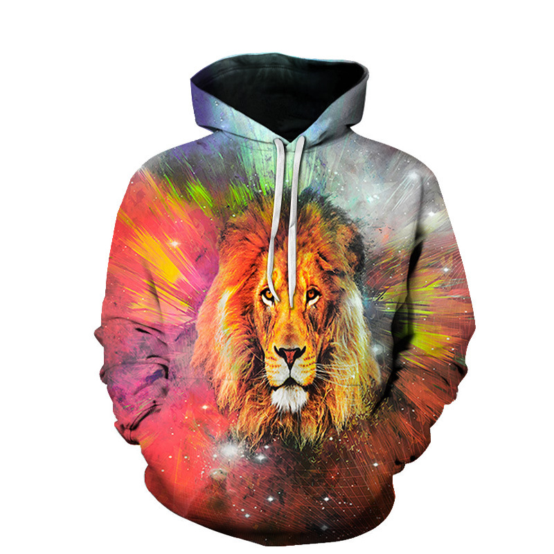 Digital Printed Men's And Women's Loose Trend Hoodie Sweater