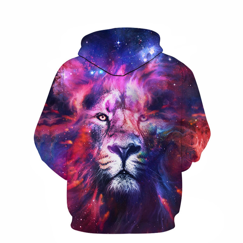 Digital Print Hoodie Long Sleeve Couple Sweatshirt
