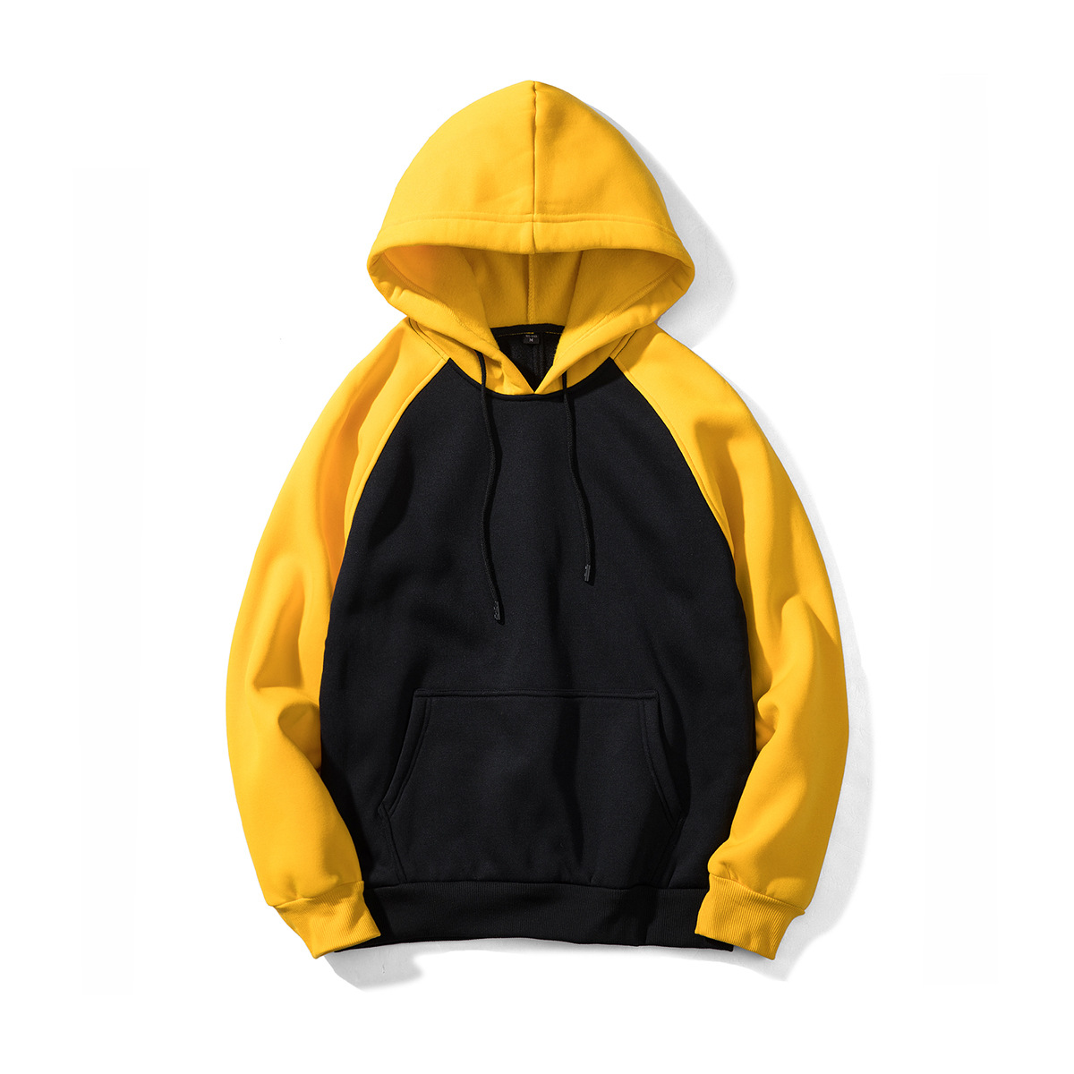 Title 6, Hoodie Solid Color Stitching Contrast Color Hood