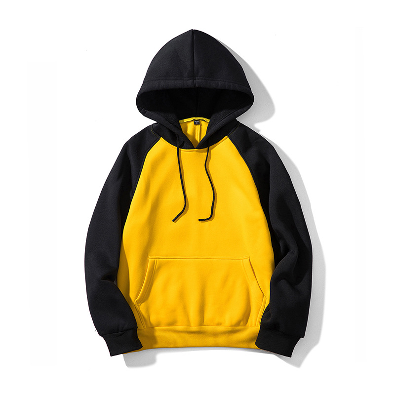 Title 5, Hoodie Solid Color Stitching Contrast Color Hood