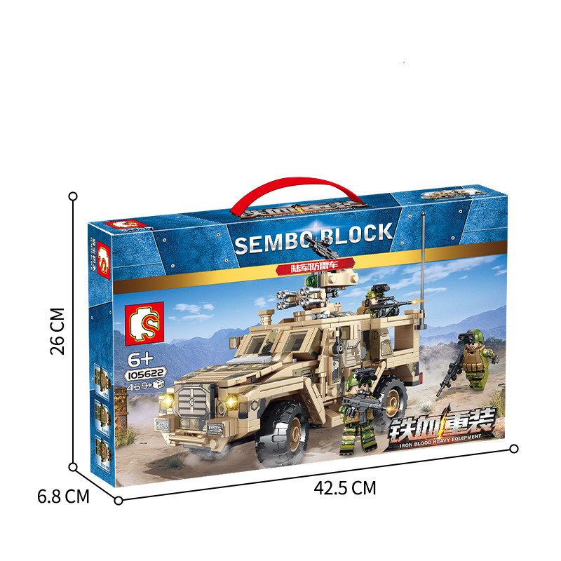 Blocs de Construction Camouflage — Véhicule Militaire 400-800 Pièces 2