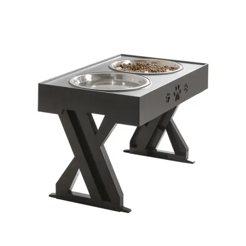 Stainless Steel Abs Adjustable Dog Bowl Pet Food