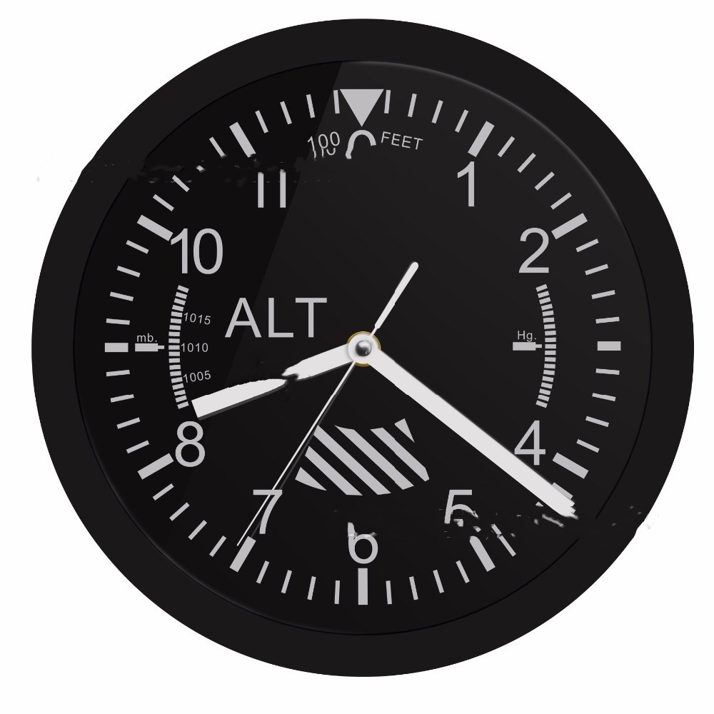 LED Luminous Wall Clock Black Wall Clock