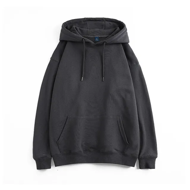 Autumn Thin Drop Shoulder Pullover Sweater Blank Custom Hoodie Grey - Shop at LoveMi