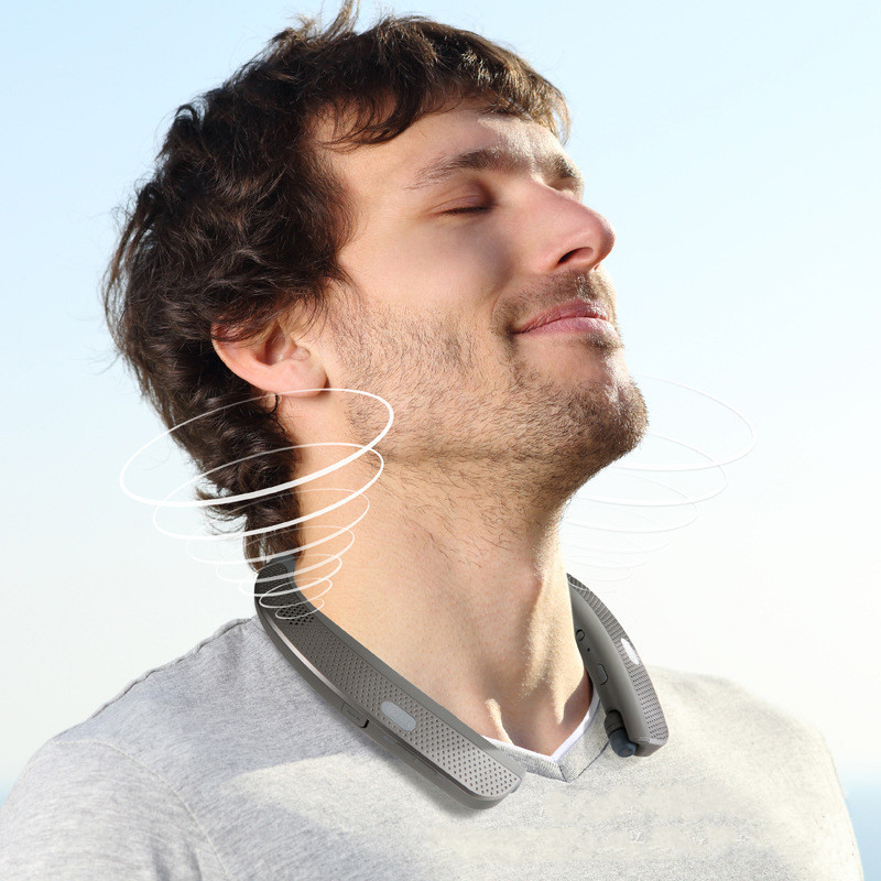 Mini Wireless Bluetooth Headset Neck Mounted Sports Bluetooth Loudspeaker Stereo Call - Image 3