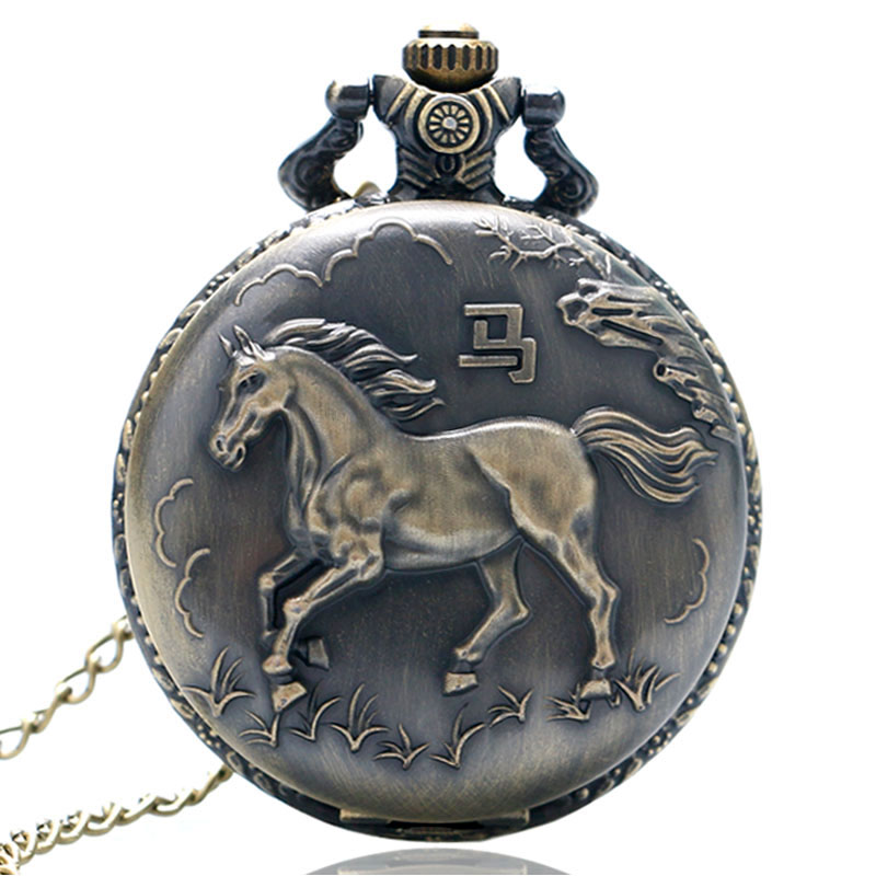 Vintage Three-Dimensional Engraving Animal Decoration Quartz Watch